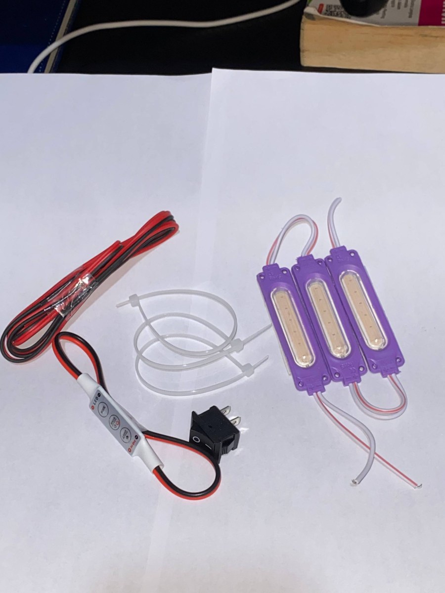 PAKET LENGKAP 3 LAMPU KOLONG MOTOR SUPERNOVA + MODUL KEDIP 7 MODE 12 VOLT PRO MAX