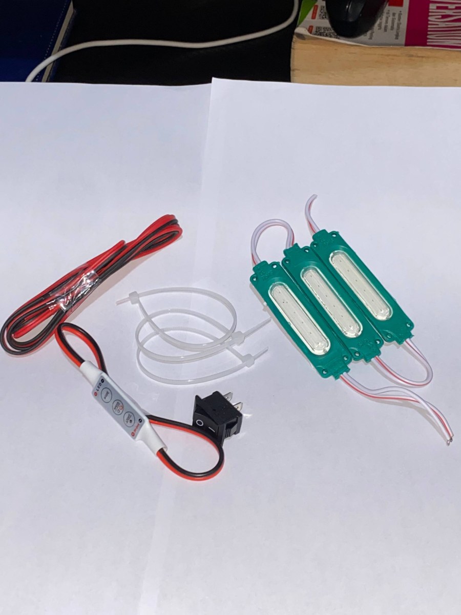 PAKET LENGKAP 3 LAMPU KOLONG MOTOR SUPERNOVA + MODUL KEDIP 7 MODE 12 VOLT PRO MAX