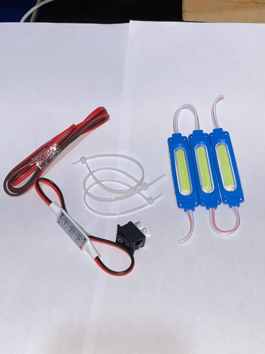 PAKET LENGKAP 3 LAMPU KOLONG MOTOR SUPERNOVA + MODUL KEDIP 7 MODE 12 VOLT PRO MAX