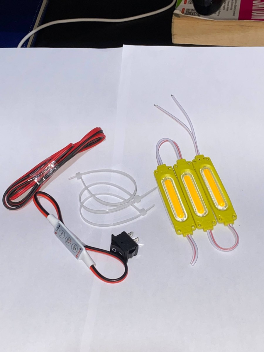 PAKET LENGKAP 3 LAMPU KOLONG MOTOR SUPERNOVA + MODUL KEDIP 7 MODE 12 VOLT PRO MAX