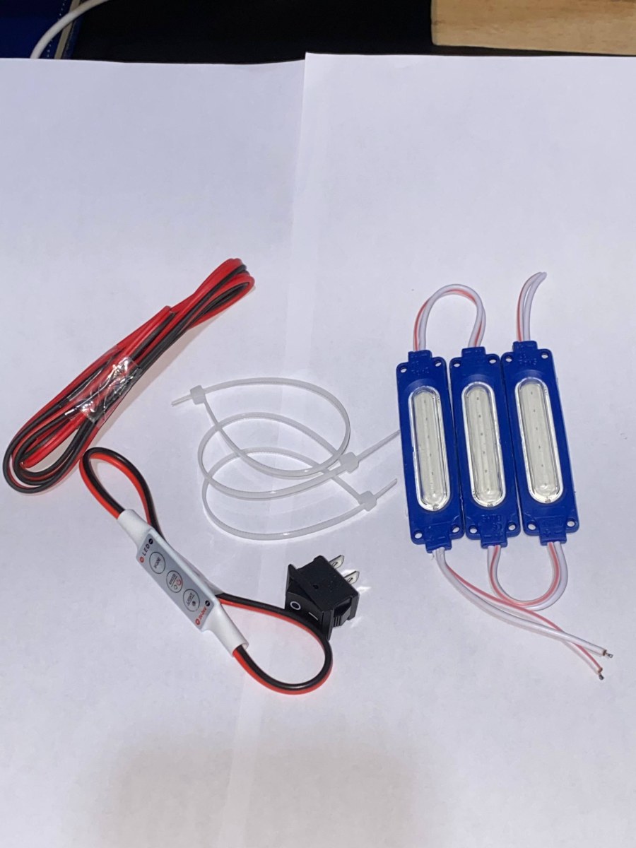 PAKET LENGKAP 3 LAMPU KOLONG MOTOR SUPERNOVA + MODUL KEDIP 7 MODE 12 VOLT PRO MAX