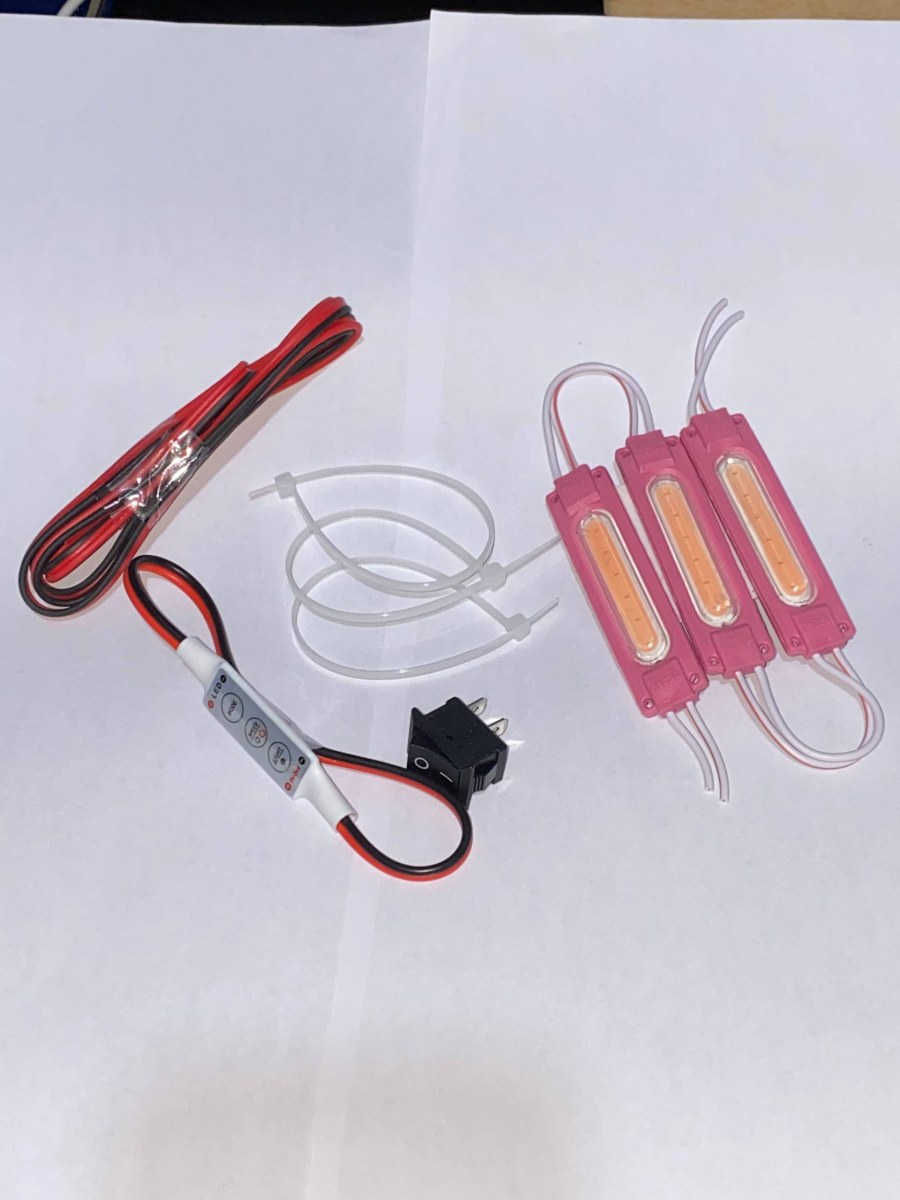 PAKET LENGKAP 3 LAMPU KOLONG MOTOR SUPERNOVA + MODUL KEDIP 7 MODE 12 VOLT PRO MAX