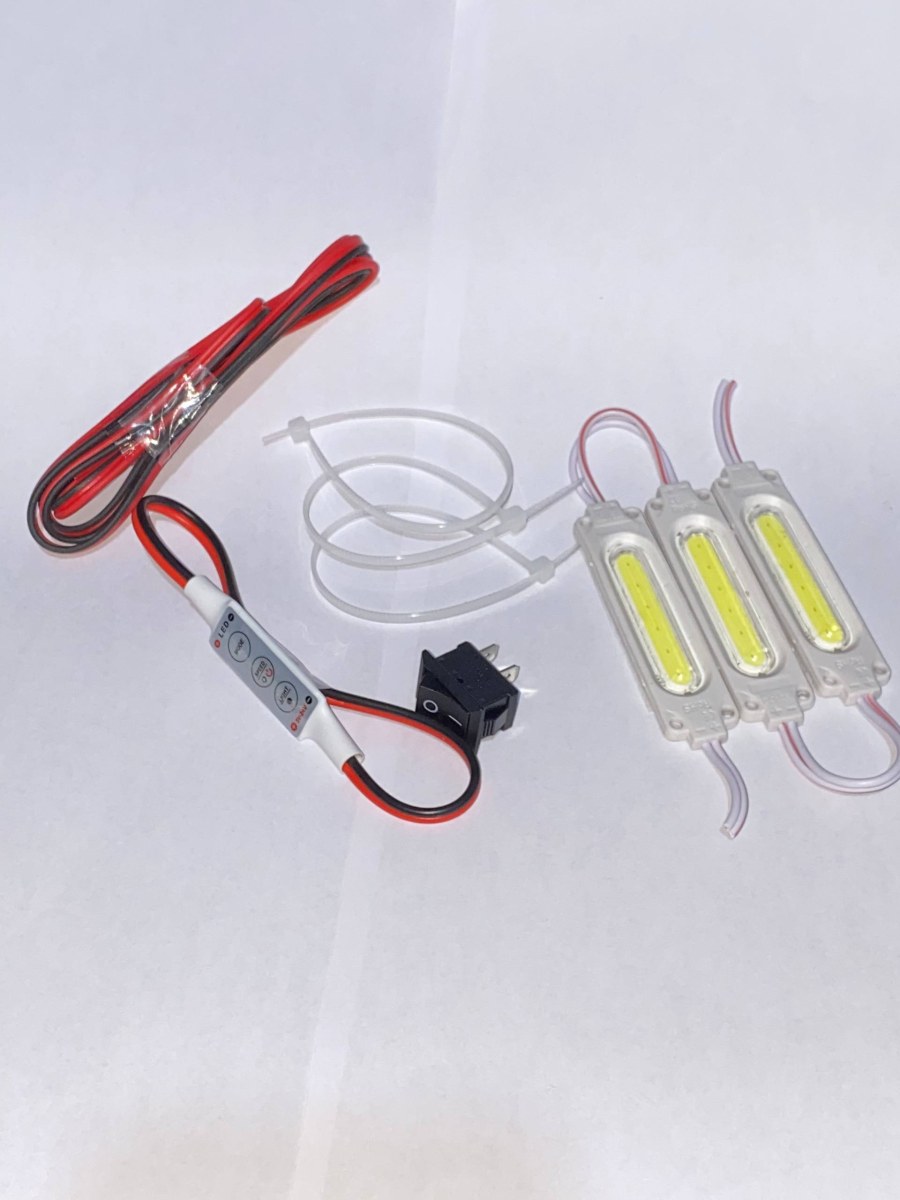 PAKET LENGKAP 3 LAMPU KOLONG MOTOR SUPERNOVA + MODUL KEDIP 7 MODE 12 VOLT PRO MAX