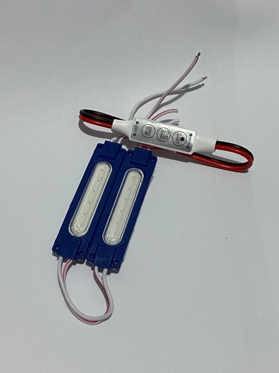 Paket Lampu Kolong Motor + Modul Kedip 7 Mode 12 Volt Semua Motor